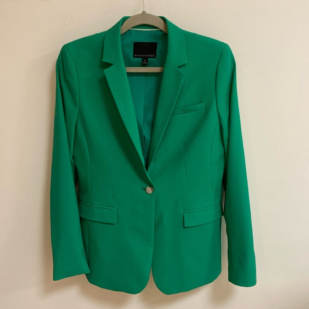 Banana Republic kelly green blazer